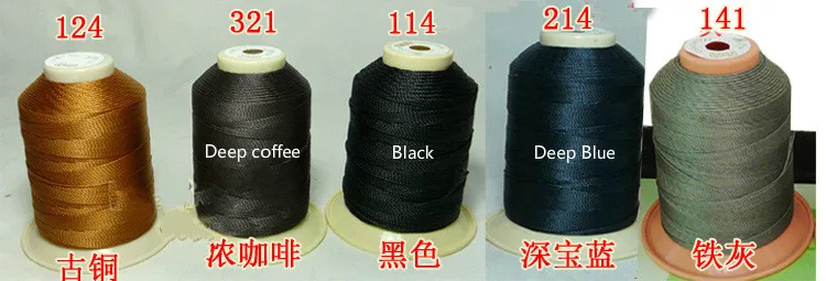 2 шт./лот 9 Strand 650D/3 dia0.48mm высокая прочность связанных нейлона Вышивание Нитки 450 м/"песочные часы" для кожи диван Обувь 19 цветов