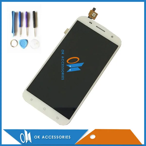 Оригинальный качественный черно белый цвет для Zopo ZP990 C7 + Plus ЖК дисплей дигитайзер