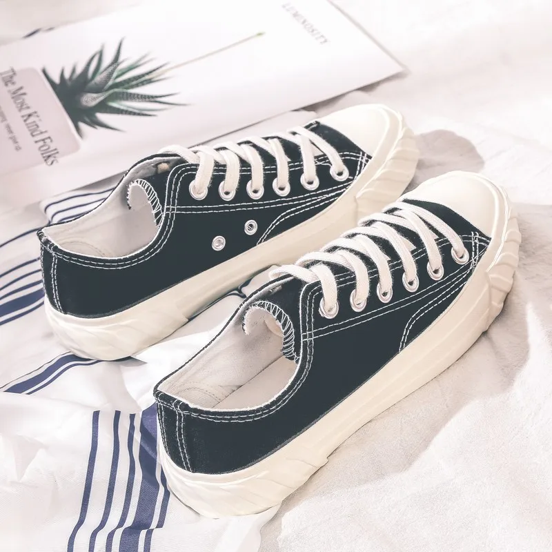 À Lacets Grande Décontractées Rond Baskets Arrivent Solide Taille Femmes Classique Plus Nouveau 44 Toile 43 Bout BdCeorx