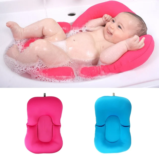 Baby Bath Tub Pillow Pad Lounger Air Cushion Floating Soft Seat Baby Bath Tub Pillow Pad Lounger Air Cushion Floating Soft Seat Infant Newborn Non Slipt