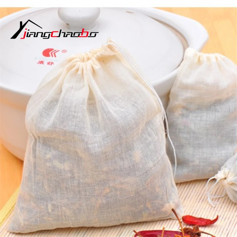 20Pcs Pure Cotton Bubble Bags Hash Bubble Hash Filter Medicinal Materials Stew Soup Milk Tea