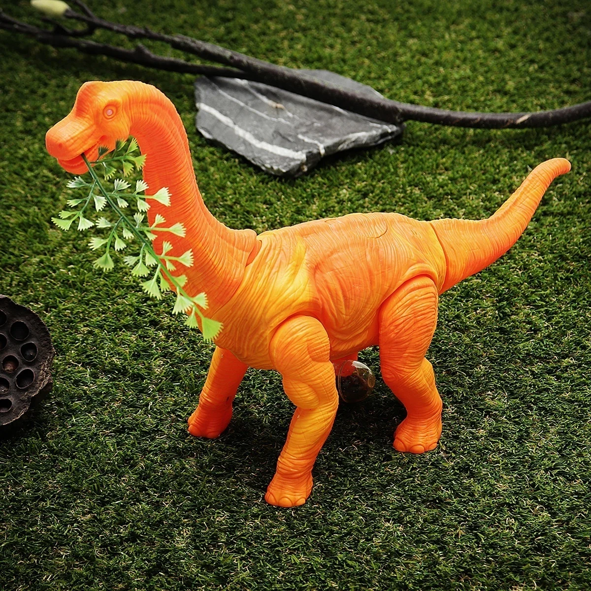 Электрическая ходьба лежать яйца со звуком животных модель 3D проекция Брахиозавр динозавр на батарейках игрушка для детей