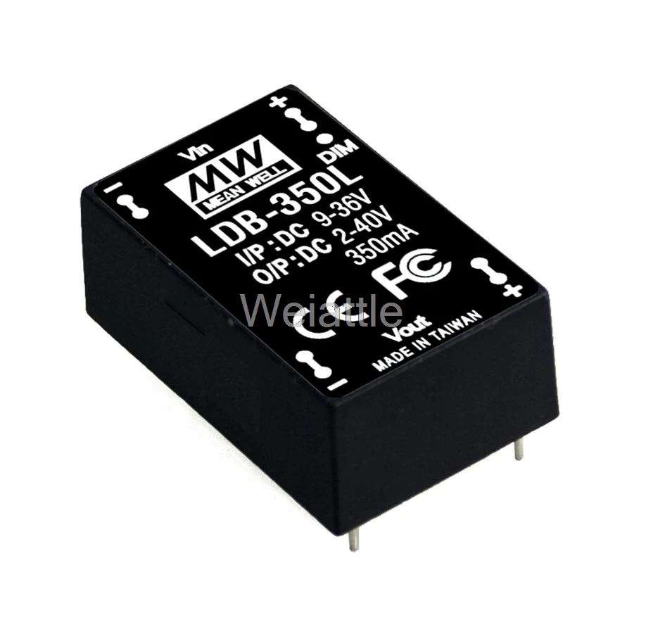 Средняя проверенный LDB-350LW 2~ 40VDC 350mA meanwell LDB-350 DC-DC модуль постоянного тока-Boost светодиодный драйвер провода стиль