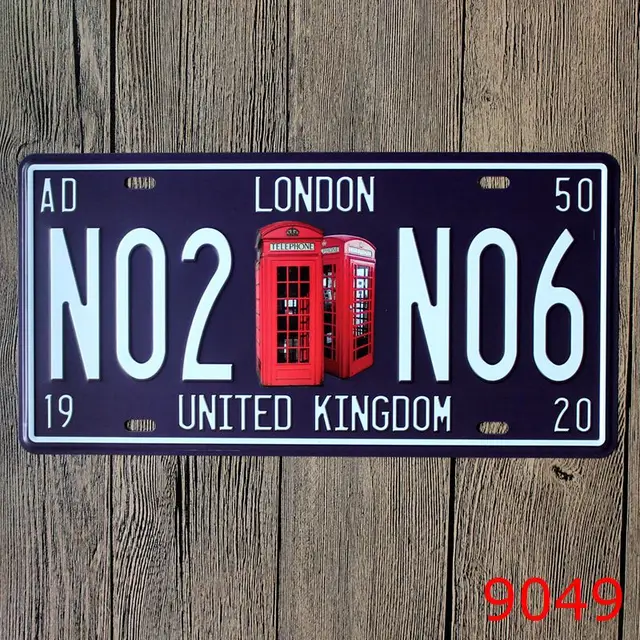 30x15cm LONDON NO2 Vintage Home Decor Tin Sign for Arto Store Wall ... 30x15cm LONDON NO2 Vintage Home Decor Tin Sign for Arto Store Wall ...