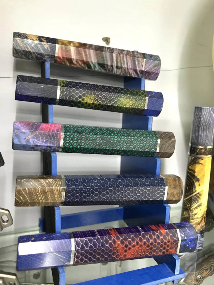 C-Tek Knife handle DIY material plate Resin material Snake grain Honeycomb pattern Slingshot handle