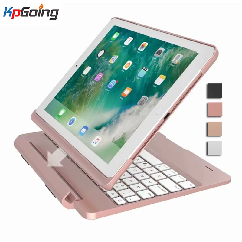 Removable Wireless Bluetooth Keyboard Leather Case for Apple IPad 9.7