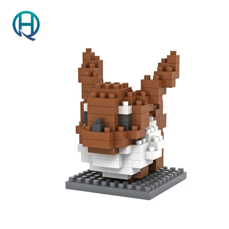 

Mini Nano Blocks Pokemon LOZ Building Blocks Eevee Figures Diamond Blocks Compatible Legoelieds Toys  9141