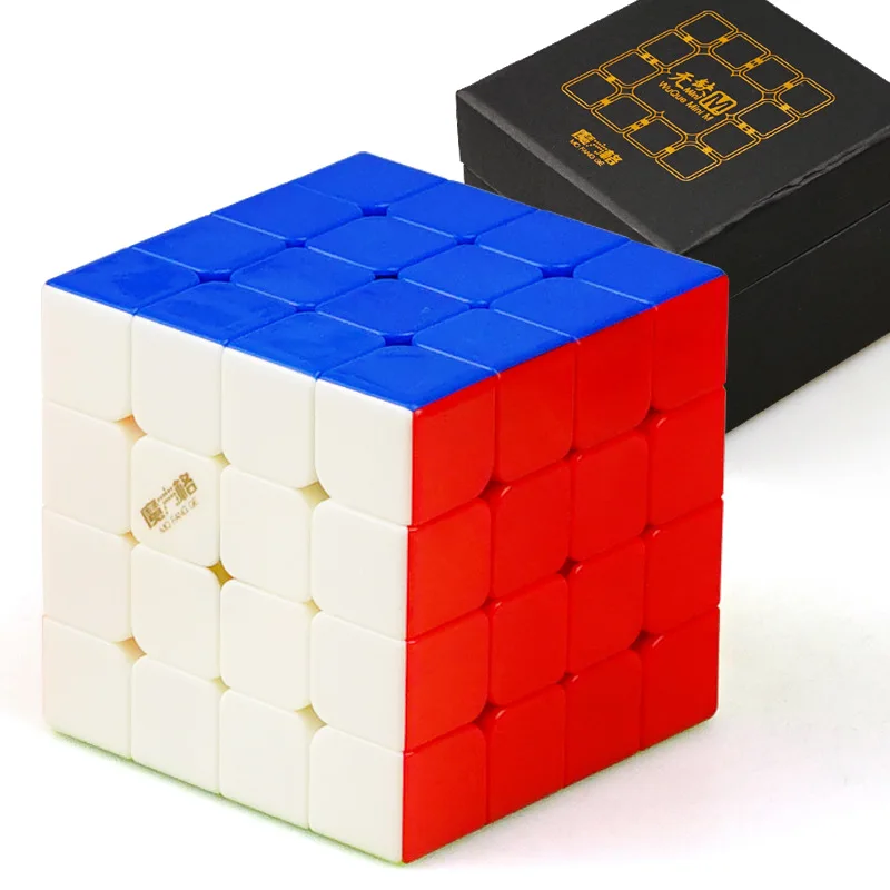 QiYi WuQue Mini M 4x4x4 Магнитный скоростной магический куб ультра-Гладкий Твист Головоломка конкурс игрушка подарок 3D IQ игра Необычные кубические головоломки
