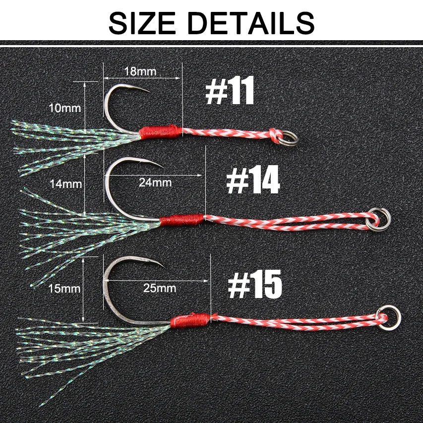 Spinpoler 5 шт./лот Высокоуглеродистая сталь Mustad джиггинг помощь крючки с PE линия Кольцо женское крючок для морской рыбалки океан рыболовные снасти