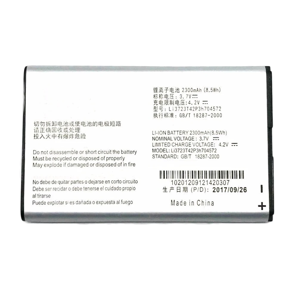 Li3723T42P3H704572 Batteria Per Zte Mf91 Mf90 4G Modem Router Wifi 2300Mah