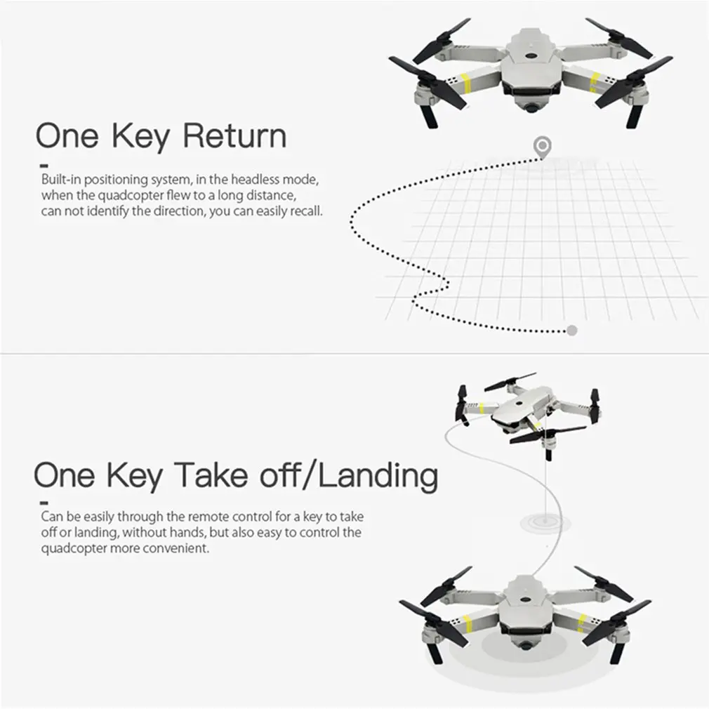GD88 складной RC селфи Дрон Квадрокоптер самолет БПЛА с 1080P wifi FPV камера удержание высоты 360 ° переворачивается Безголовый режим