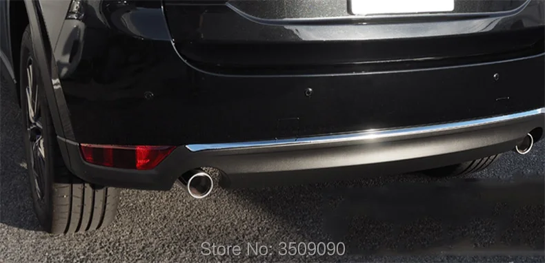 Для Mazda CX 5 CX5 2017 2018 2019 2020 KF задняя дверь багажника автомобиля Нижняя хромированная