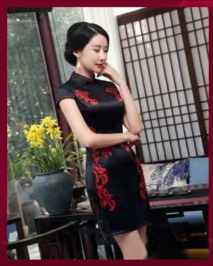 cheongsam china estilo elegante diário tradicional vestido