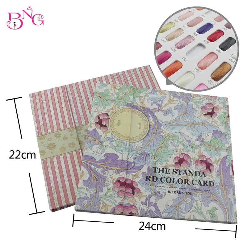 1pc Professional 120 Blanks Nail Gel Polish Display Card Book Color Board Chart Nail Art Salon