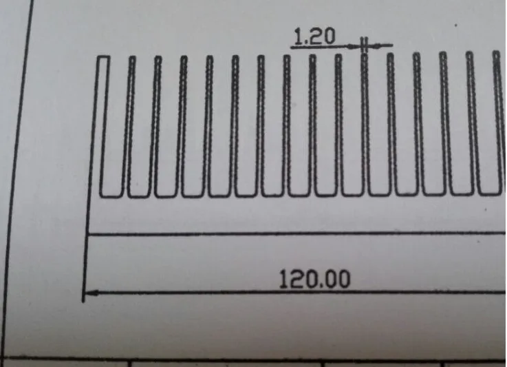 Livre Navio Radiador 120*50*100 mm Dissipador de Calor para a Largura do Diodo Emissor de Luz 120 Alto 50 Comprimento 100 Qualquer Pedido Personalizado Que Processa o Radiador de Alumínio - Imagem 3