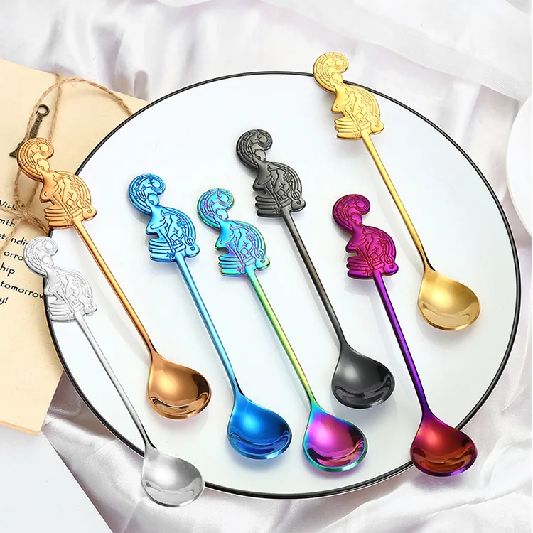 

Stainless Steel Music Note Spoons Multifunction Ice Cream Spoon Coffee Stiring Spoon Dessert Spoon Home Kitchen Tools