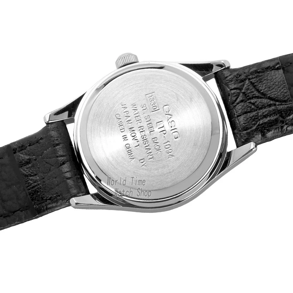 Casio watch Elegant simple retro pointer belt ladies watch LTP-1094E-7B
