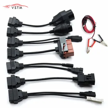 

Best Quality 8 Cables Car OBD2 Diagnostic Cables Truck Cables 8 Set Cables