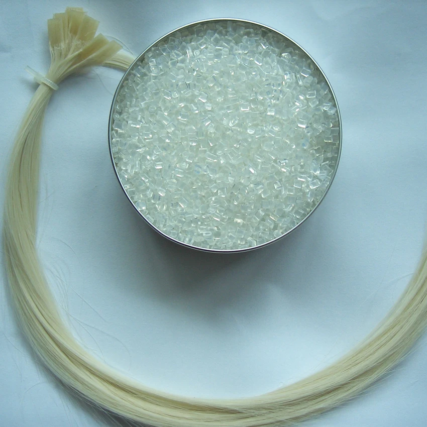 50gram Transparent Clear Black Brown Color 100% Genuine Quality Italian Keratin Grain Extra Strong Keratin Glue Grain Beads