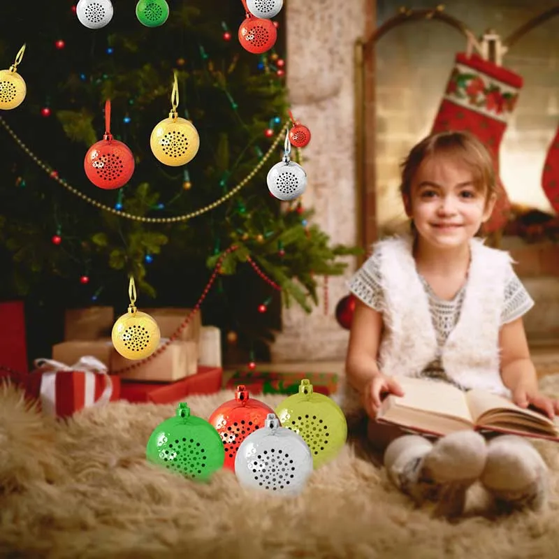 

Mini Christmas Ball Wireless Bluetooth Speaker 3W Sound For Festival Tree Ornament UYT Shop