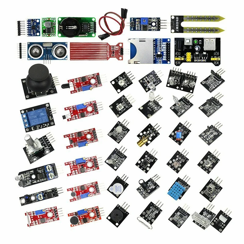 45 в 1 комплект сенсорного модуля с учебниками для Arduino Raspberry Pi Robot Kids DIY