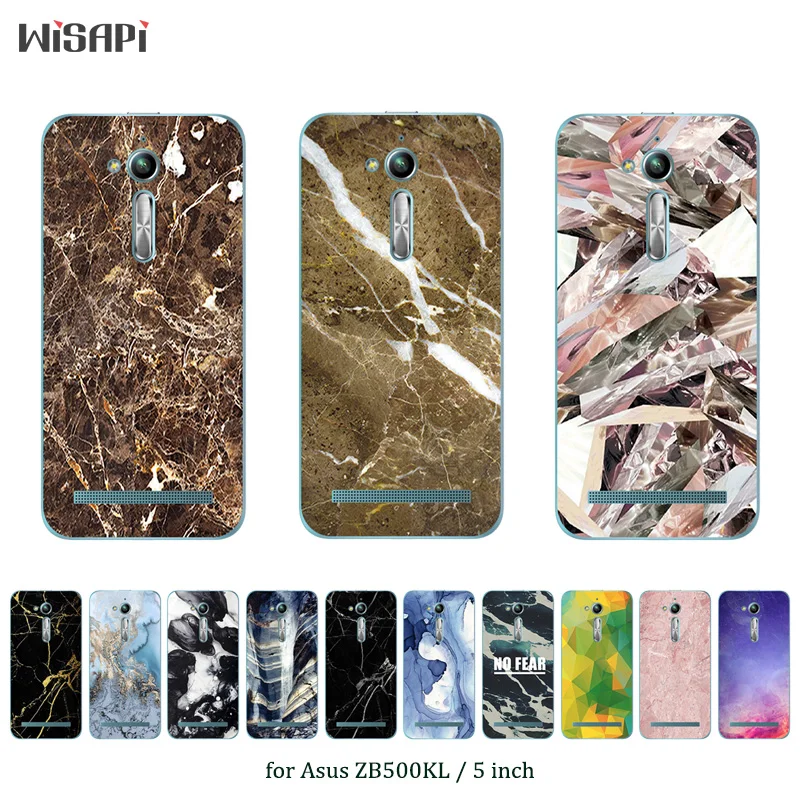 5.0 inch Soft Case For ASUS ZB500KL Silicone TPU Back Marble Printed Coque ZB500KG Phone Cases Cover | Мобильные телефоны и