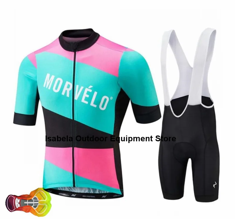 Pro Team Morvelo комплект для велоспорта комплект из Джерси для езды на велосипеде велосипедный костюм, трико Ropa Ciclismo комплект MTB Спортивная 16D гелевая накладка - Цвет: as picture7