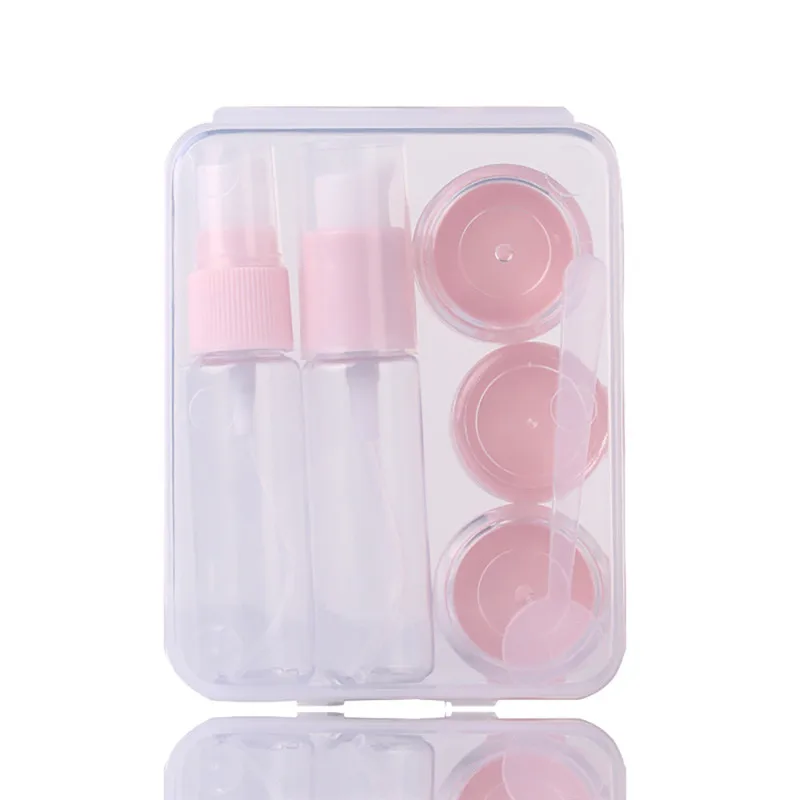 

6PCS Mini Travel Package Camping Perfume Lotion Cream empty cosmetic containers Bottle Sample Holder Set Refillable Bottles