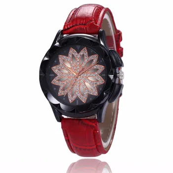 

Top Brand Floral Pattern Luxury Quartz Watch Women Quartz Watch Woman Elegant Dress Ladies Watch Montre Femme Relogio Feminino