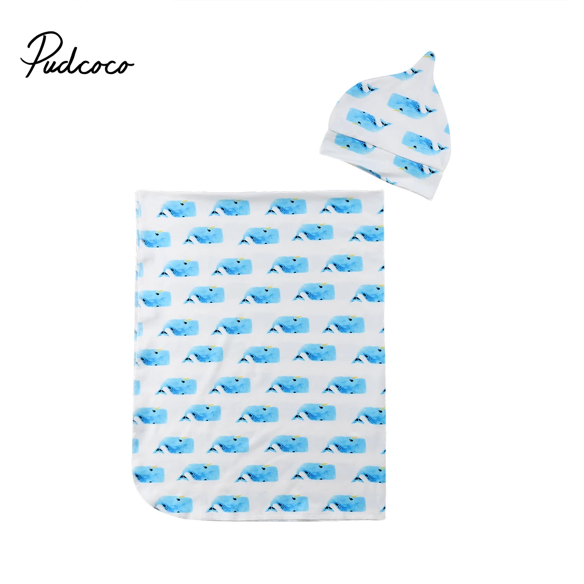 

Muslin Cotton Newborn Infant Cute Swaddle Baby Soft Blanket Parisarc Wrap Towel Hat 2PCS Baby Receiving Blankets