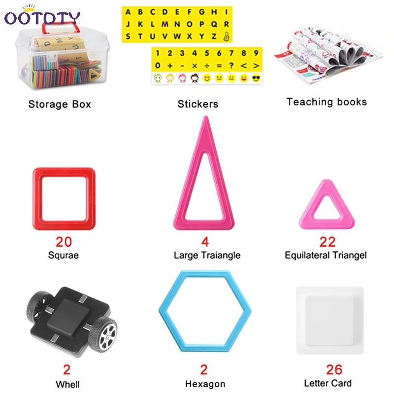 76 шт. магнитного строительные блоки Плитки Развивающие Игрушки для маленьких детей DIY подарки
