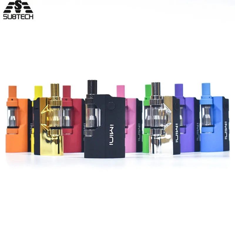 

Original Imini V1 Thick Oil Cartridges Vaporizer Kit 500mAh Box Mod Battery 510 Thread fit cbd Tank Wax Atomizer vape pen kit