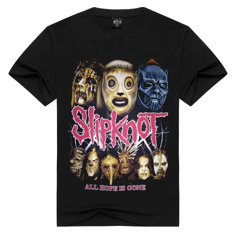 2018 новые летние slipknot Slipknot Группа Футболка с принтом модные короткий рукав Для