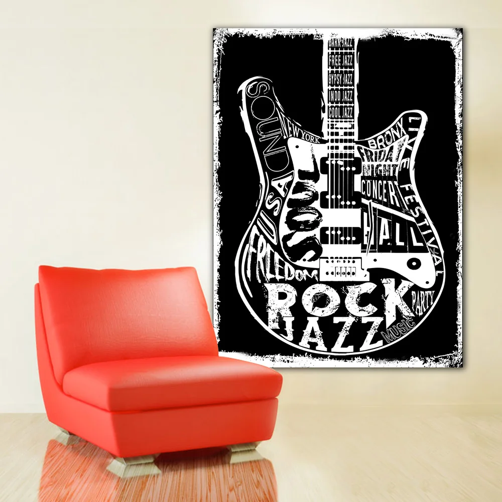 Embelish 1 Pieces Modern Home Decor Waterproof Pictures Hard Rock Music Poster Living Room HD