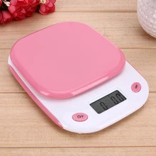 5 кг/1 г цифровые кухонные весы, портативные с ЖК-дисплеем и подсветкой, розовые весы, ювелирные кухонные весы, весы для взвешивания, инструмент для балансировки