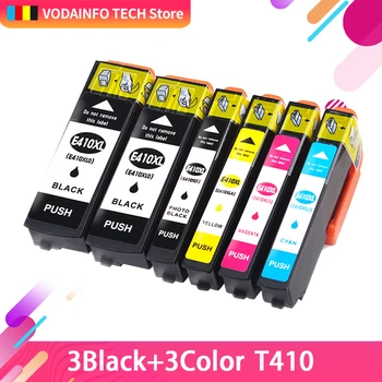 

QSYRAINBOW 6PACK -T410XL 410XL comptible ink cartridge for EPSON XP-630 XP-830 XP-530 printer