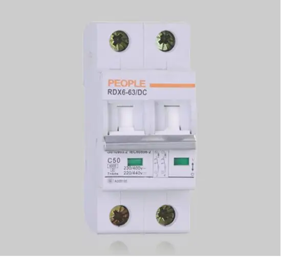 

10pcs/lot CE certified DC breaker 63A 400V for hybrid system protection