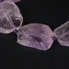 9-10 шт./нитка, необработанные прозрачные аметисты, ломтик кварца, свободные бусины, подвески из натурального необработанного хрусталя, прина... ► Фото 2/6