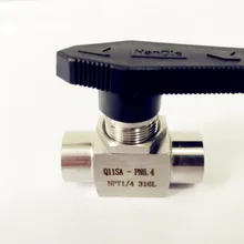 1/" FNPT шаровой кран, нержавеющая сталь 304 высокого давления с внутренней резьбой соединители шаровой клапан