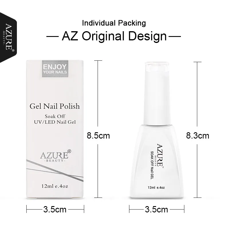 Azure Beauty Platinum Nail Polish Super Shine Glitter Diamond Platinum Golden Manicure Soak Off UV Gel Polish Lacquer Varnishes