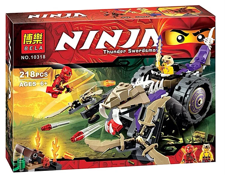 Bela 218 unids Ninja Anacondrai trituradora Набор строительных блоков Kai Krait ninos Toy complible con | Игрушки и