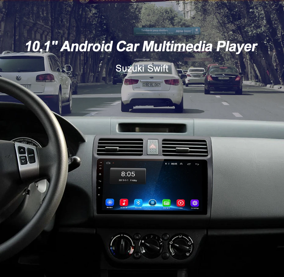 Junsun 2G+ 32G Android 8,1 для Suzuki Swift 2007 2008 2009 2004-2010 Авто 2 din автомагнитола стерео плеер Bluetooth gps навигация