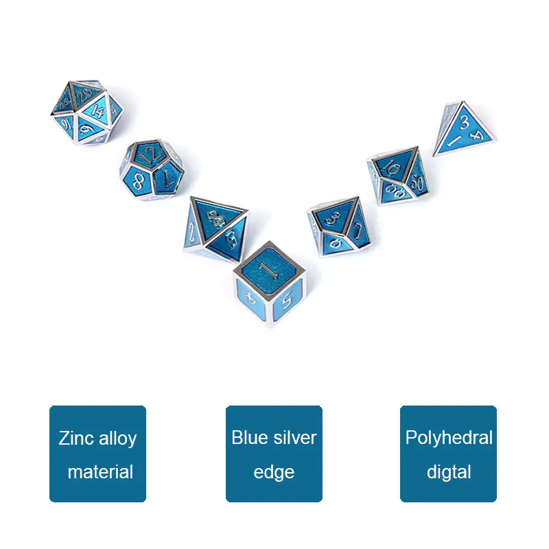 Chengshuo игральные кости dnd Металлический Набор для ролевых игр polyhedral d20 8 оптовая