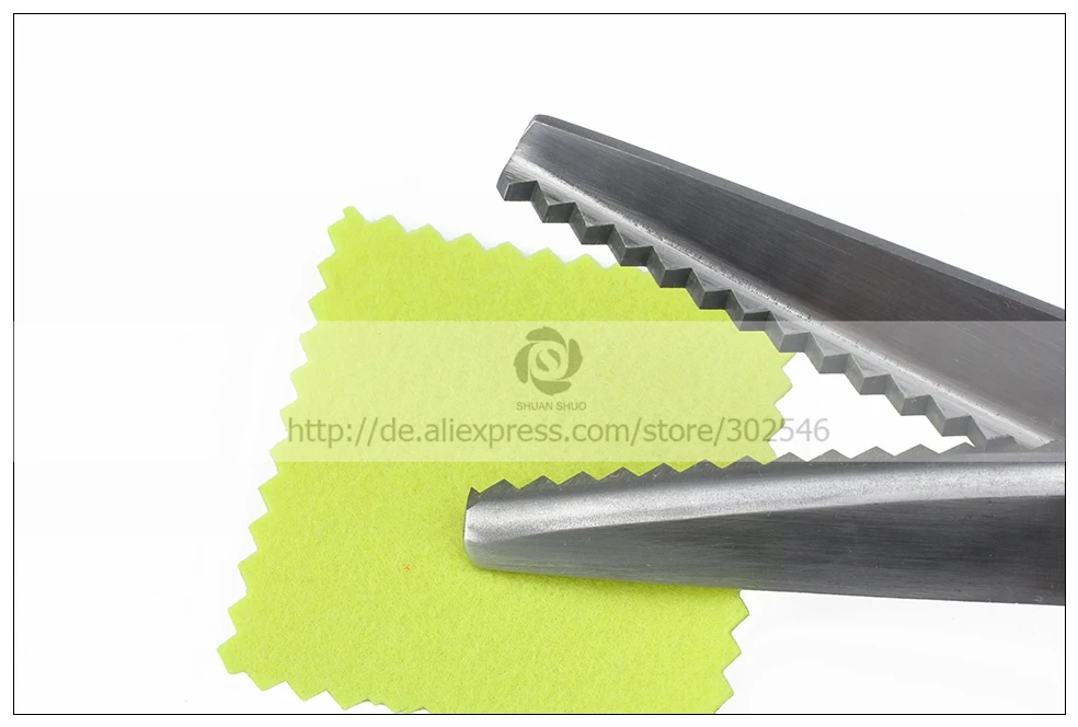 Shuanshuo портной ножницы с TriangleTooth& круглые швейные ножницы с зигзагообразная форма для DIY шитья, ножницы для ткани или кожи