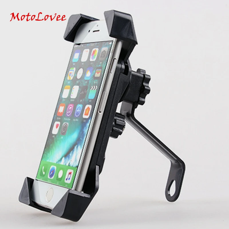 MotoLovee Universal Motorcycle Phone Holder 360 Degree Rotating Bicycle Bracket Motorcycle Holder for iPhone Samsung GPS