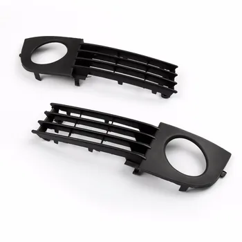 

Areyourshop Car Front Bumper Lower Grille With Fog Lights Hole For Audi A6 C5 2002-2005 1Pair ABS Plastic Car Styling Parts