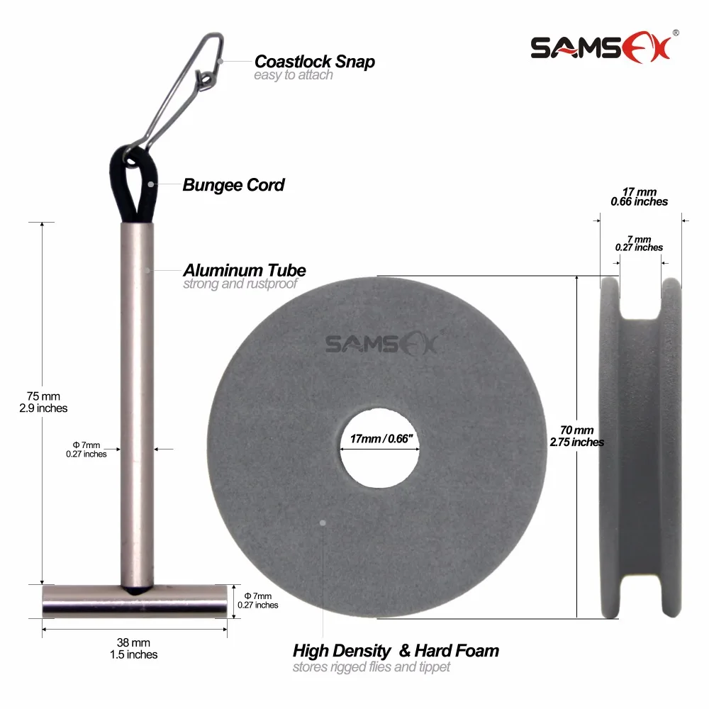 Намотка SAMSFX Tenkara для шпули шпуля поворотная рычаг риггер коробка снастей