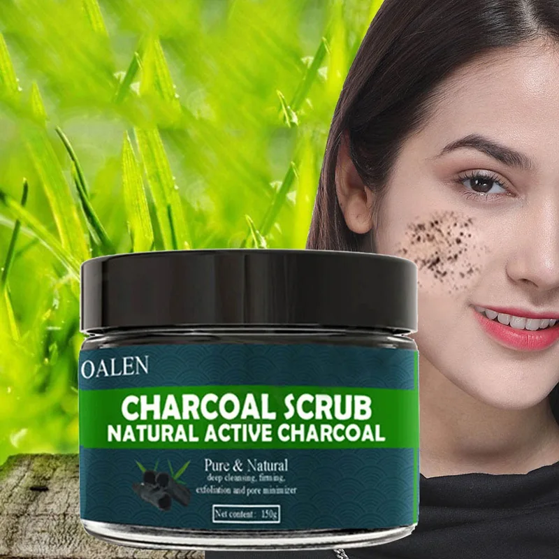 Bamboo Charcoal Exfoliating Skin Care Deep Cleasing Body Scrub Salt