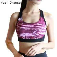 Восстанавливает Оранжевый Женщина Спортивные майки Женский жилет Бег Нижнее Бельё для девочек топ спортивный Фитнес Йога майка бюстгальтер Спортивная одежда для Для женщин Йога