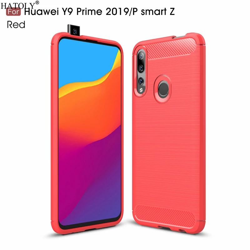 Чехол HATOLY для huawei Y9 Prime 2019 мягкий силиконовый чехол из ТПУ с ворсом P Smart Z чехлы